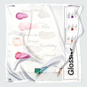 Glossier Balm Dotcom Swatch Scarf - Limited Edition 2019 Holiday Release